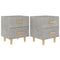 vidaXL Bed Cabinets 2 pcs Concrete Grey 40x35x47.5 cm