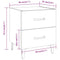 vidaXL Bedside Cabinets 2pcs White 40x35x47.5 cm