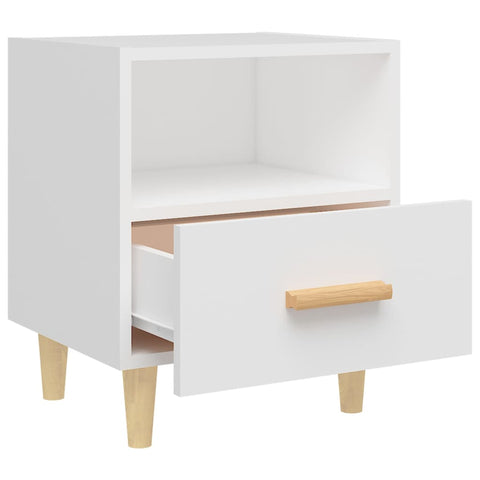 vidaXL Bedside Cabinet White 40x35x47 cm