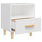 vidaXL Bedside Cabinet White 40x35x47 cm