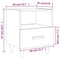 vidaXL Bedside Cabinet Sonoma Oak 40x35x47 cm