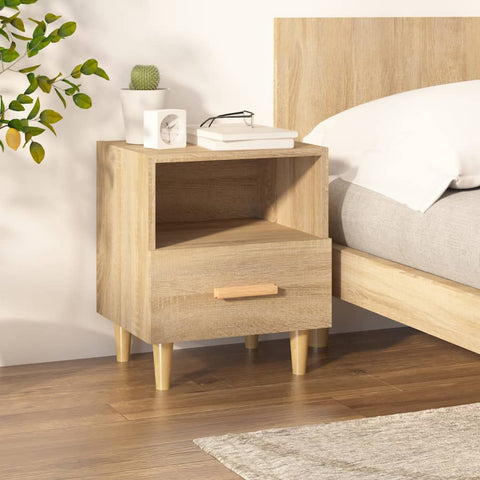 vidaXL Bedside Cabinet Sonoma Oak 40x35x47 cm