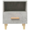 vidaXL Bedside Cabinet Concrete Grey 40x35x47 cm