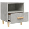 vidaXL Bedside Cabinet Concrete Grey 40x35x47 cm