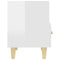 vidaXL Bedside Cabinets 2 pcs High Gloss White 40x35x47 cm