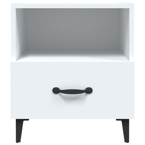 vidaXL Bedside Cabinet White Engineered Wood