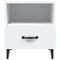 vidaXL Bedside Cabinet White Engineered Wood