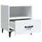 vidaXL Bedside Cabinet White Engineered Wood