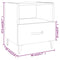 vidaXL Bedside Cabinet White Engineered Wood