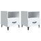 vidaXL Bedside Cabinets 2 pcs White Engineered Wood