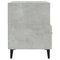 vidaXL Bedside Cabinet Concrete Grey Engineered Wood