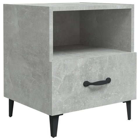 vidaXL Bedside Cabinets 2 pcs Concrete Grey Engineered Wood