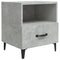 vidaXL Bedside Cabinets 2 pcs Concrete Grey Engineered Wood