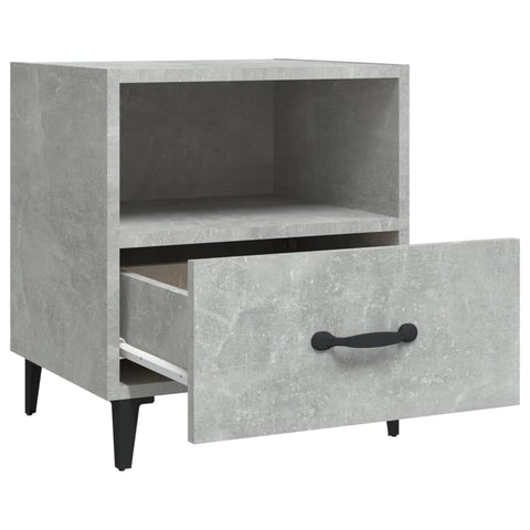 vidaXL Bedside Cabinets 2 pcs Concrete Grey Engineered Wood