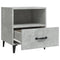vidaXL Bedside Cabinets 2 pcs Concrete Grey Engineered Wood
