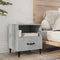 vidaXL Bedside Cabinets 2 pcs Concrete Grey Engineered Wood