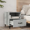 vidaXL Bedside Cabinets 2 pcs Concrete Grey Engineered Wood