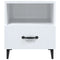 vidaXL Bedside Cabinets 2 pcs High Gloss White Engineered Wood