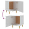 vidaXL Bedside Cabinet White Engineered Wood