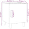 vidaXL Bedside Cabinet White Engineered Wood