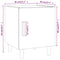 vidaXL Bedside Cabinets 2 pcs White Engineered Wood