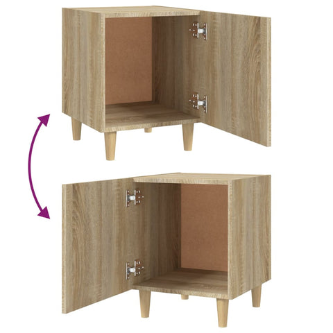 vidaXL Bedside Cabinet Sonoma Oak Engineered Wood