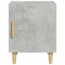 vidaXL Bedside Cabinet Concrete Grey Engineered Wood