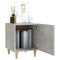 vidaXL Bedside Cabinet Concrete Grey Engineered Wood