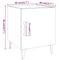 vidaXL Bedside Cabinets 2 pcs White Engineered Wood