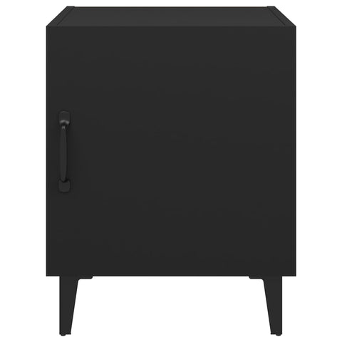 vidaXL Bedside Cabinets 2 pcs Black Engineered Wood