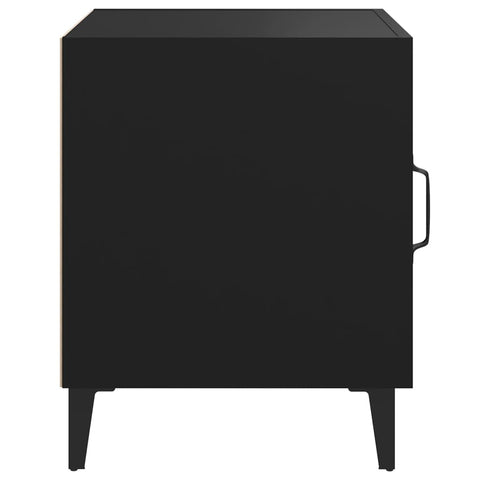 vidaXL Bedside Cabinets 2 pcs Black Engineered Wood