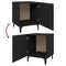 vidaXL Bedside Cabinets 2 pcs Black Engineered Wood