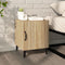 vidaXL Bedside Cabinets 2 pcs Sonoma Oak Engineered Wood