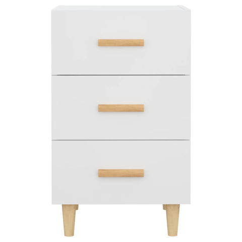 vidaXL Bedside Cabinet White 40x40x66 cm Engineered Wood