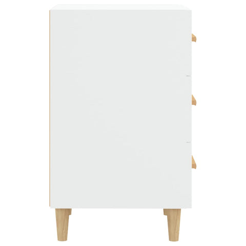 vidaXL Bedside Cabinet White 40x40x66 cm Engineered Wood