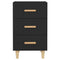 vidaXL Bedside Cabinet Black 40x40x66 cm Engineered Wood