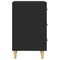 vidaXL Bedside Cabinet Black 40x40x66 cm Engineered Wood
