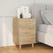 vidaXL Bedside Cabinet Sonoma Oak 40x40x66 cm Engineered Wood