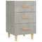 vidaXL Bedside Cabinet Concrete Grey 40x40x66 cm Engineered Wood