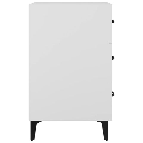 vidaXL Bedside Cabinet White 40x40x66 cm Engineered Wood