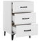 vidaXL Bedside Cabinet White 40x40x66 cm Engineered Wood