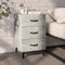 vidaXL Bedside Cabinet Concrete Grey 40x40x66 cm Engineered Wood