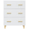 vidaXL Sideboard High Gloss White 70x34x90 cm Engineered Wood