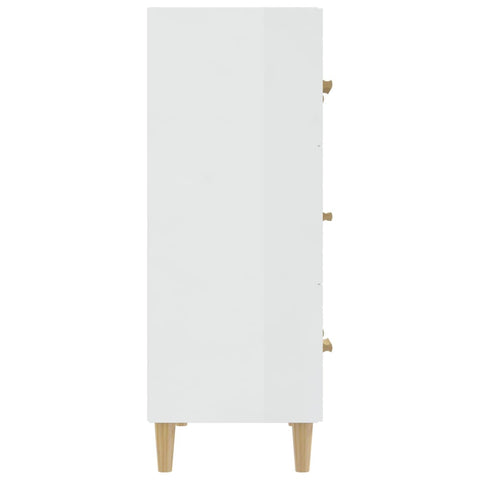 vidaXL Sideboard High Gloss White 70x34x90 cm Engineered Wood