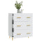 vidaXL Sideboard High Gloss White 70x34x90 cm Engineered Wood
