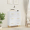 vidaXL Sideboard High Gloss White 70x34x90 cm Engineered Wood