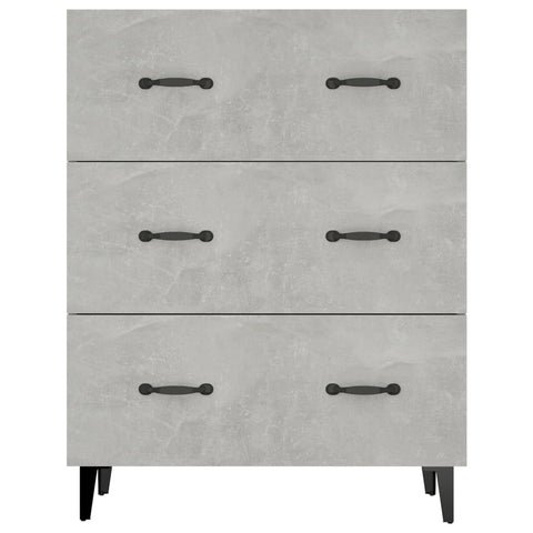 vidaXL Sideboard Concrete Grey 69.5x34x90 cm Engineered Wood