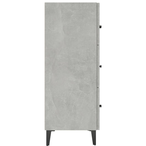 vidaXL Sideboard Concrete Grey 69.5x34x90 cm Engineered Wood