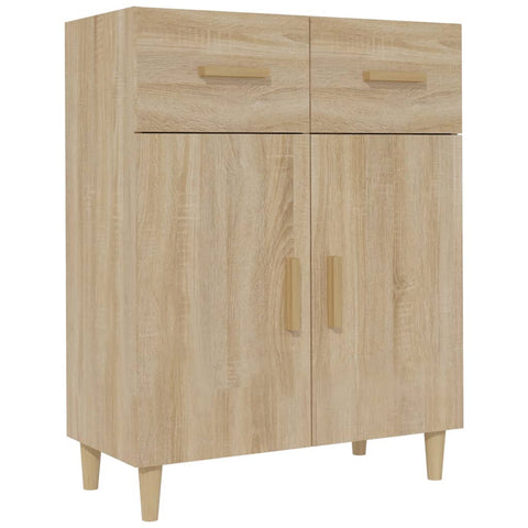 vidaXL Sideboard Sonoma Oak 69.5x34x90 cm Engineered Wood