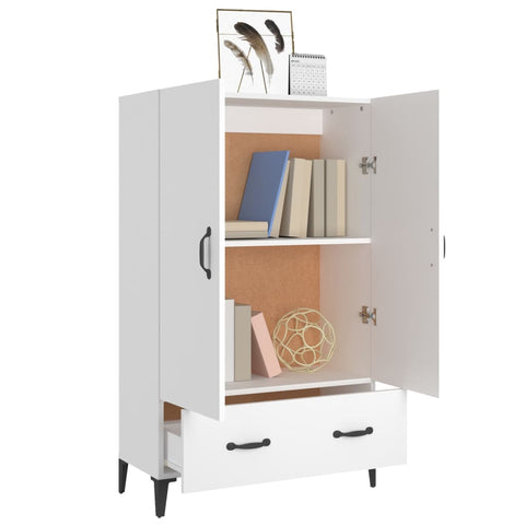 vidaXL Highboard White 70x31x115 cm Engineered Wood